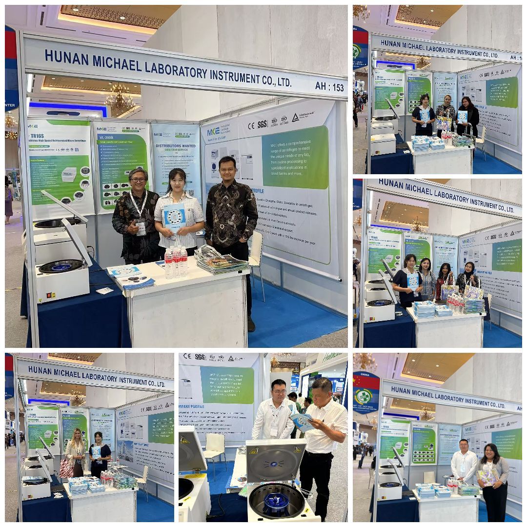 MKE LAB на выставке Indonesia Hospital Expo 2024: демонстрация передовых решений в области центрифуг 2
